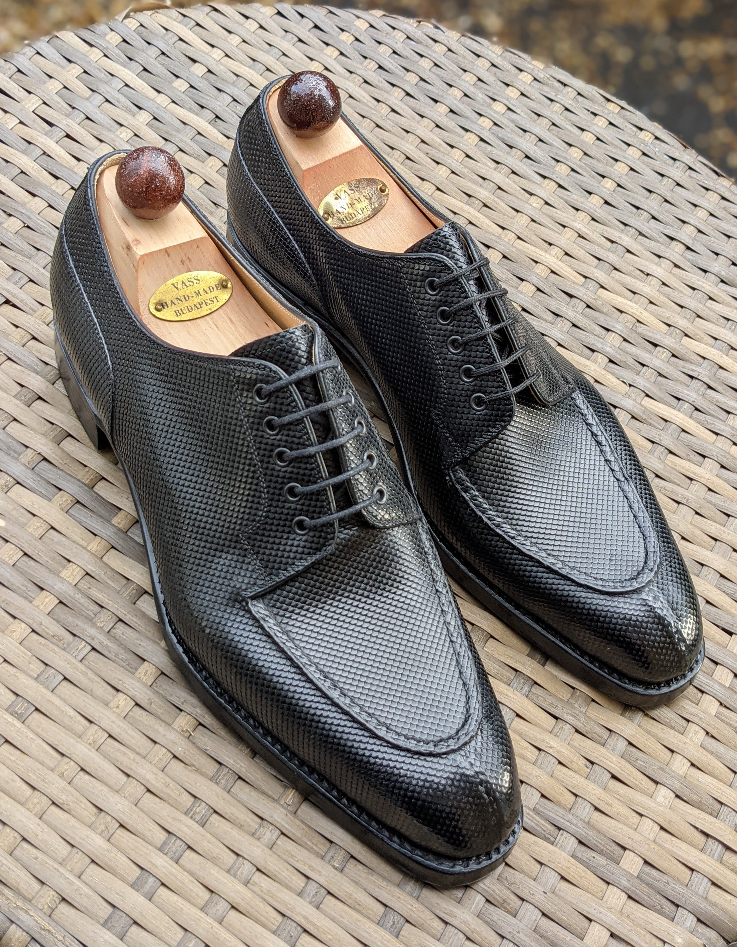 Ascot Kaan - Black Carbon Calf, UK 9.5, U last - Ascot Shoes