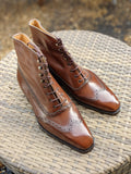 Vass Austerity Boots - Antique Cognac Calf, Uk 10, U last - Ascot Shoes
