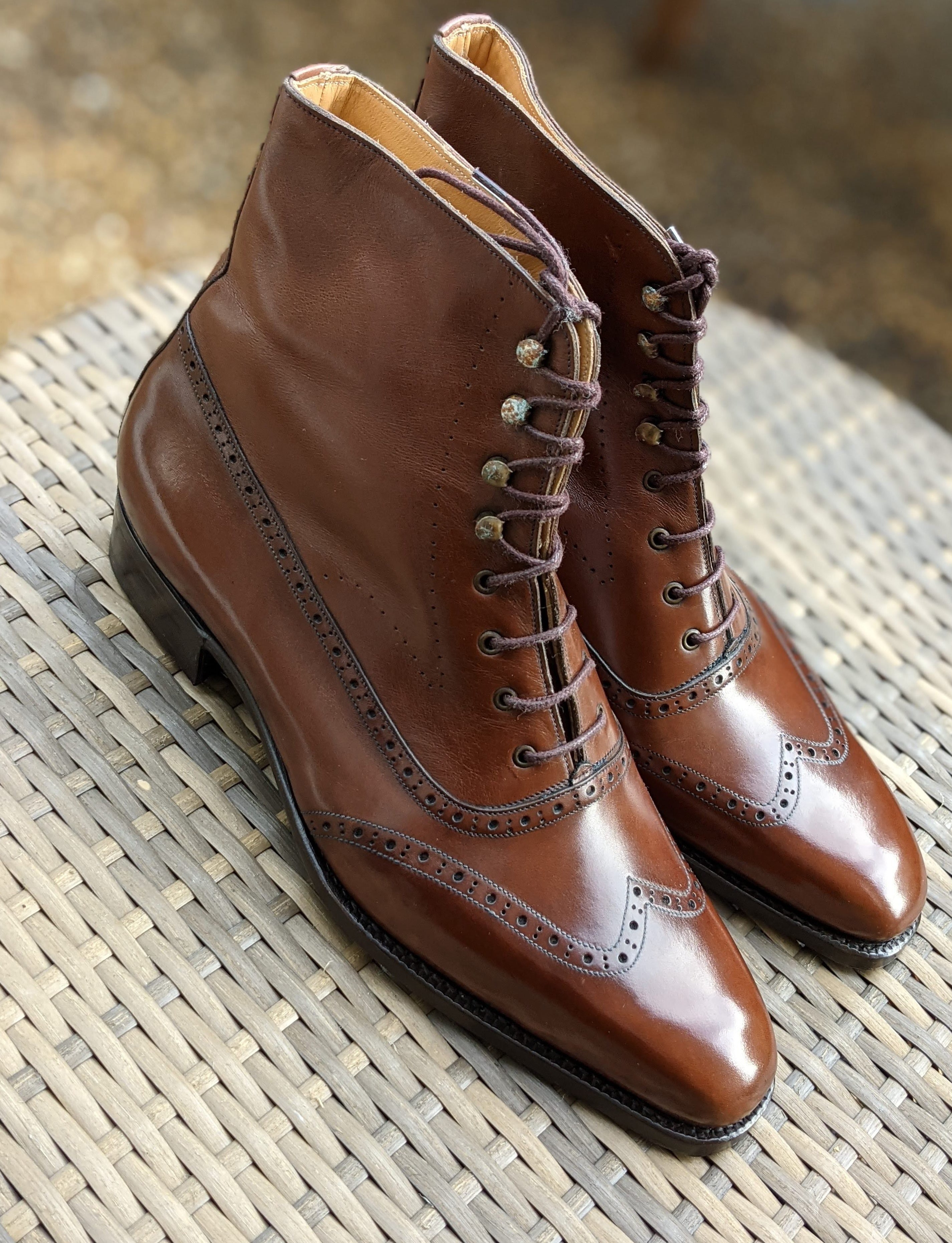 Vass Austerity Boots - Antique Cognac Calf, Uk 10, U last - Ascot Shoes