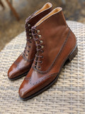 Vass Austerity Boots - Antique Cognac Calf, Uk 10, U last - Ascot Shoes