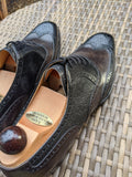Vass Budapest Oxford - Tri Black Suede, Grain & Calf, UK 10, K last - Ascot Shoes