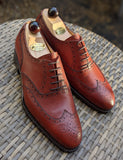 Vass Budapest - Red Cognac Calf, UK 9.5, R last - Ascot Shoes