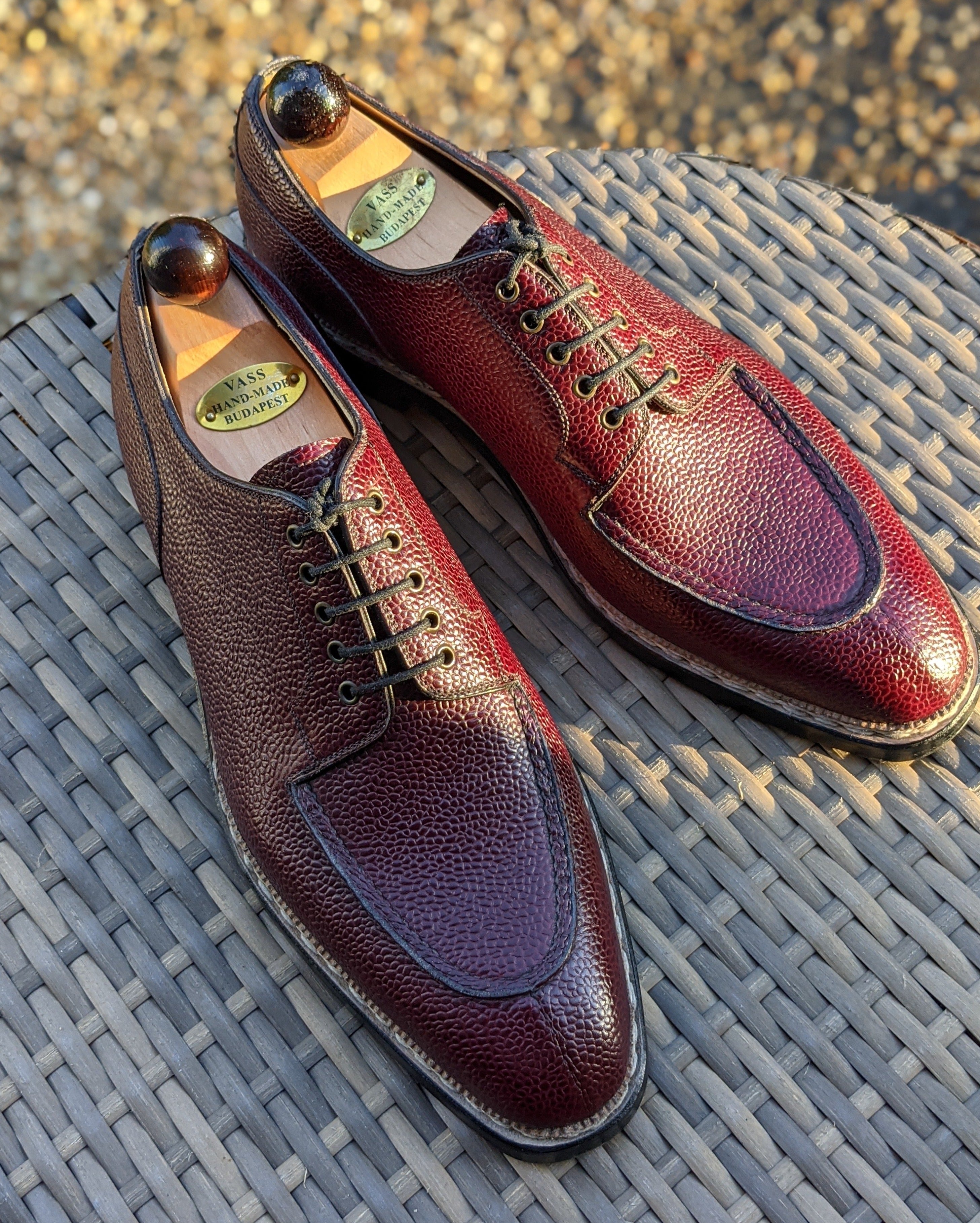 Ascot Kaan - Burgundy Scotch Grain, UK 9.5, U last - Ascot Shoes