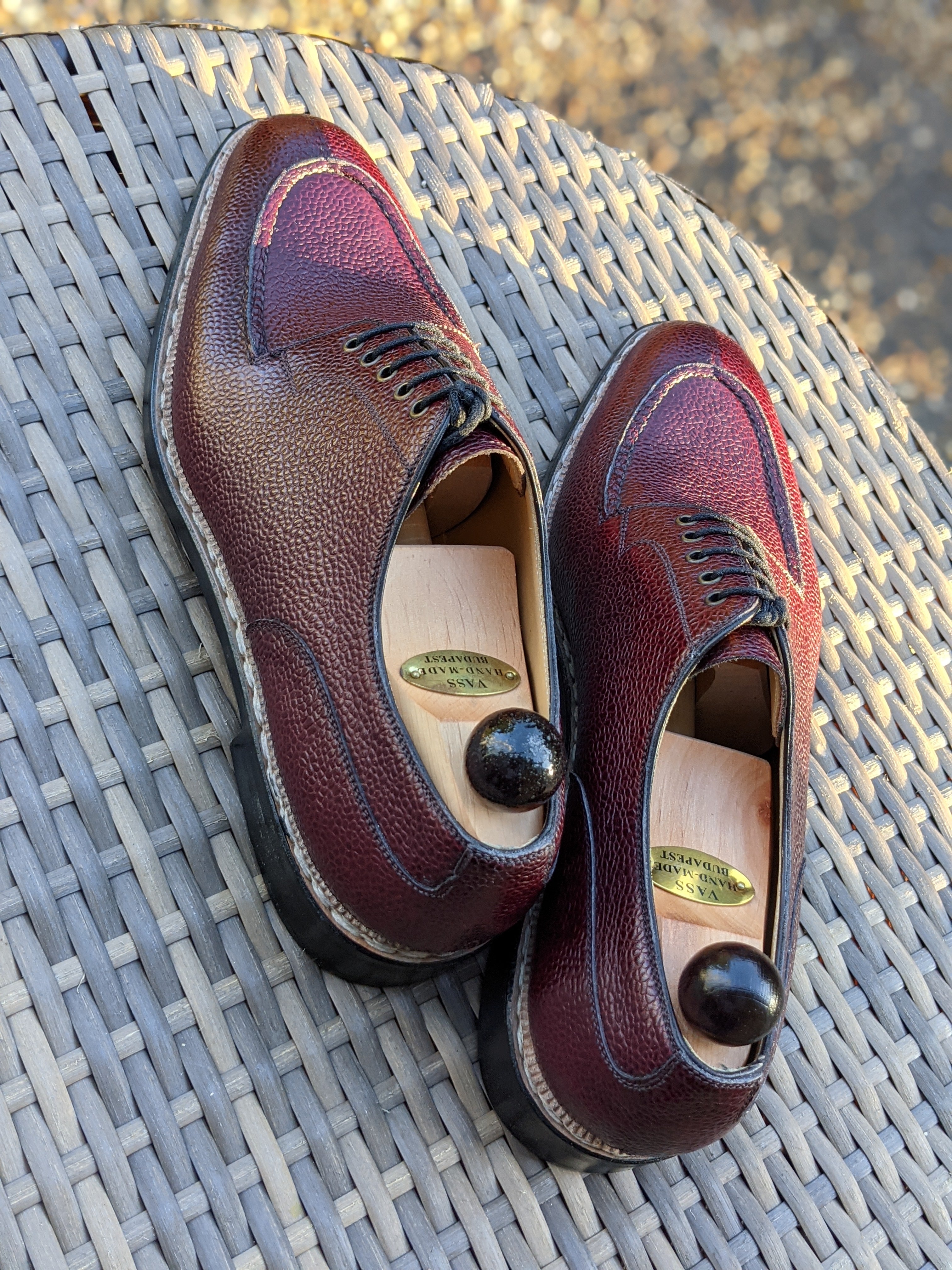 Ascot Kaan - Burgundy Scotch Grain, UK 9.5, U last - Ascot Shoes
