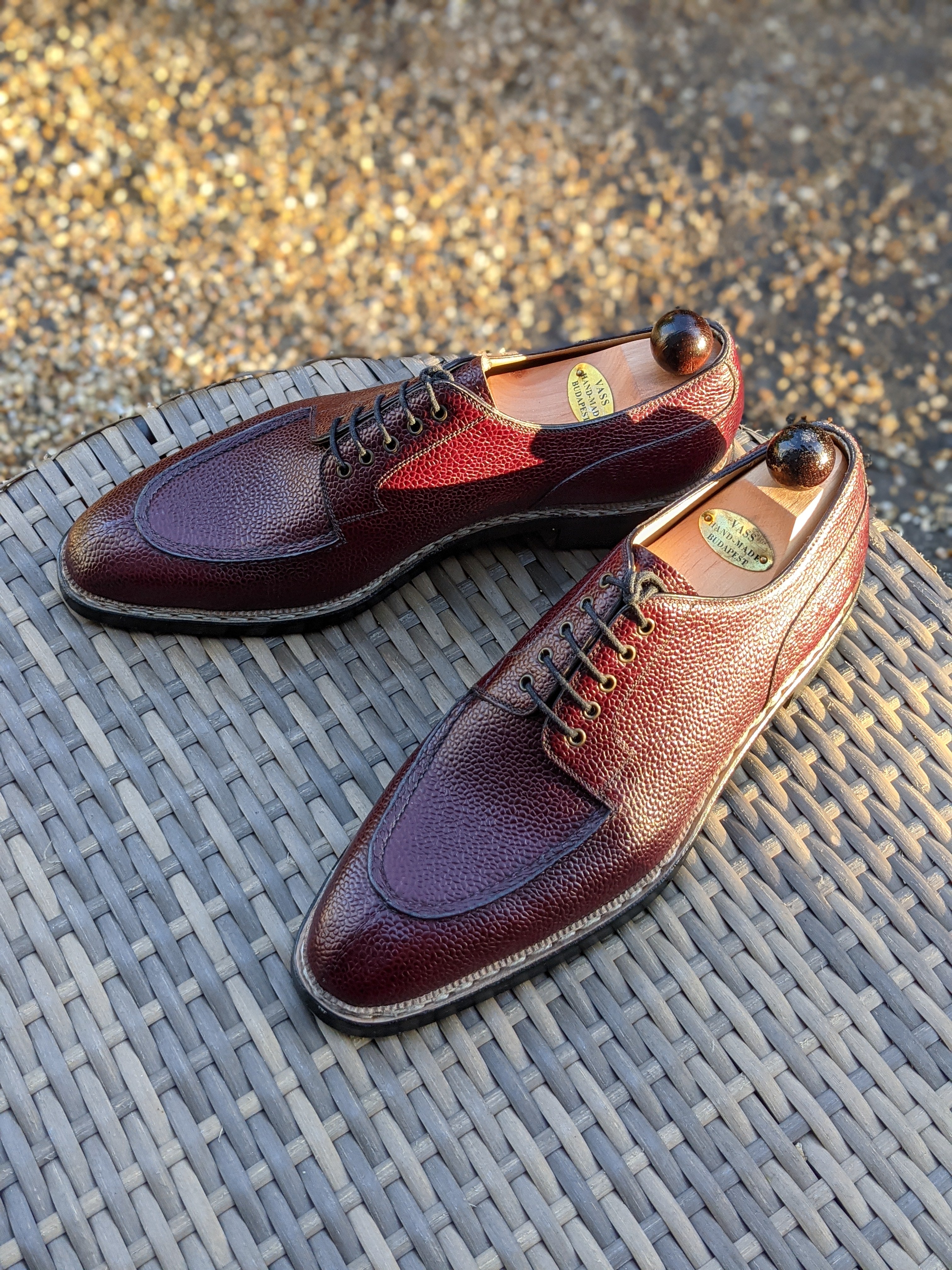 Ascot Kaan - Burgundy Scotch Grain, UK 9.5, U last - Ascot Shoes