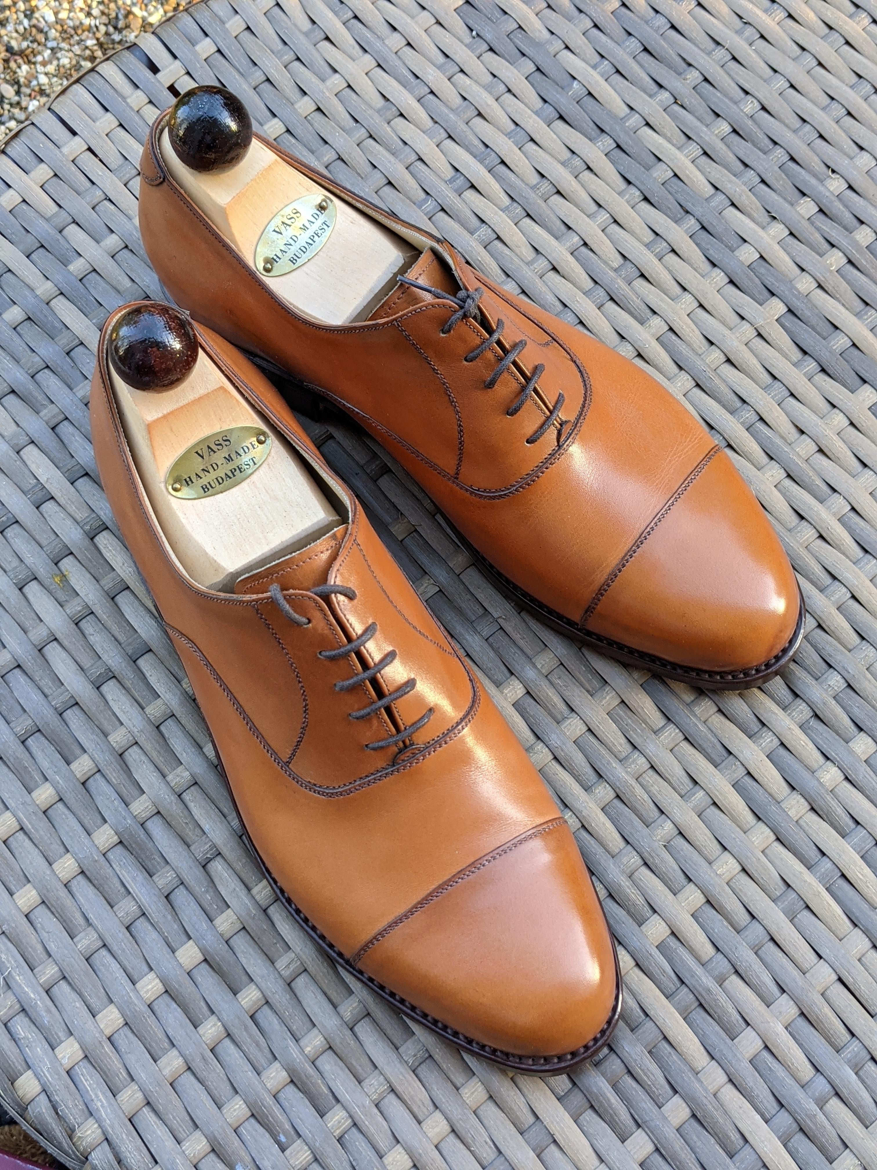 Vass Old English - Cognac Calf, UK 6, Peter last - Ascot Shoes