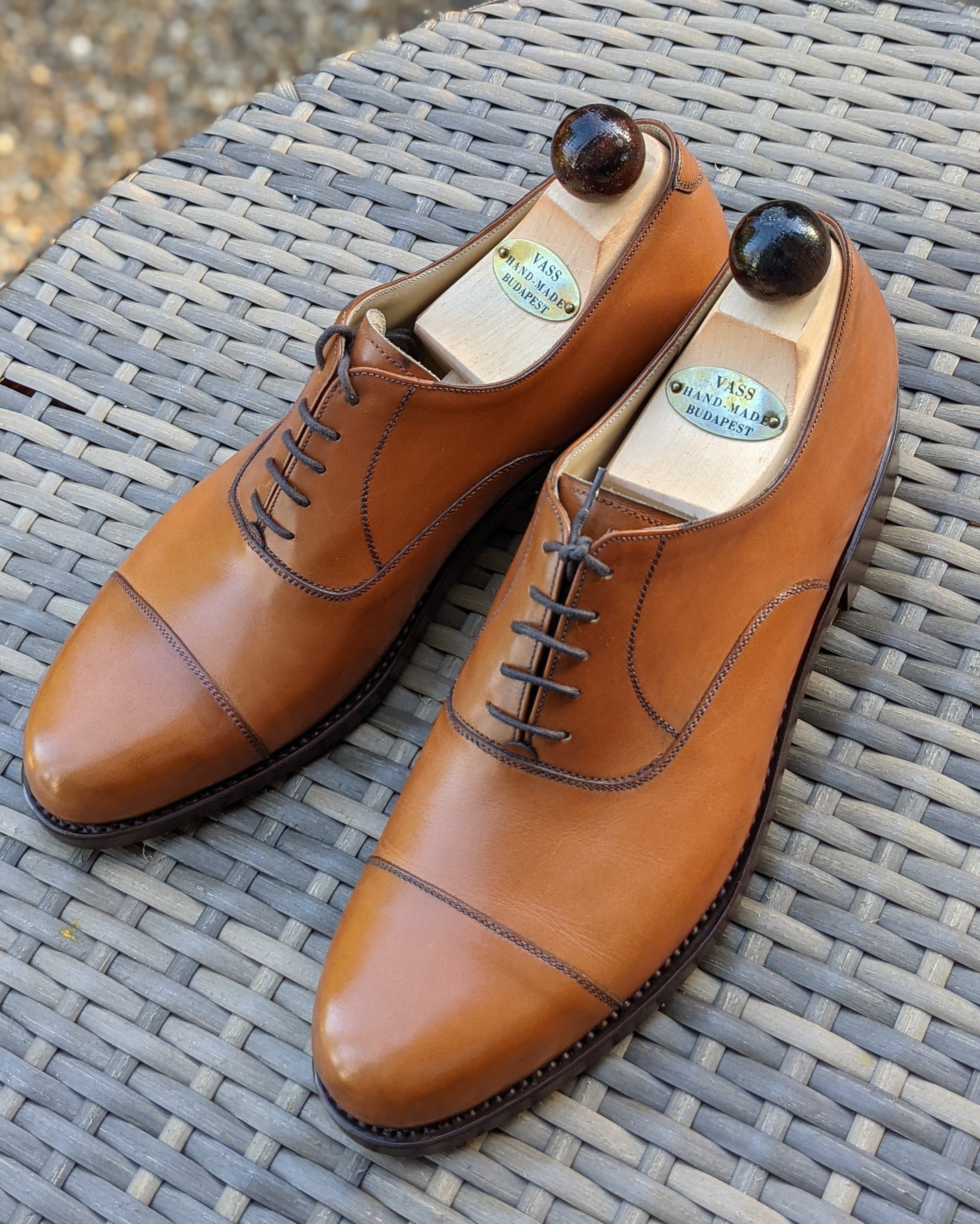 Vass Old English - Cognac Calf, UK 6, Peter last - Ascot Shoes
