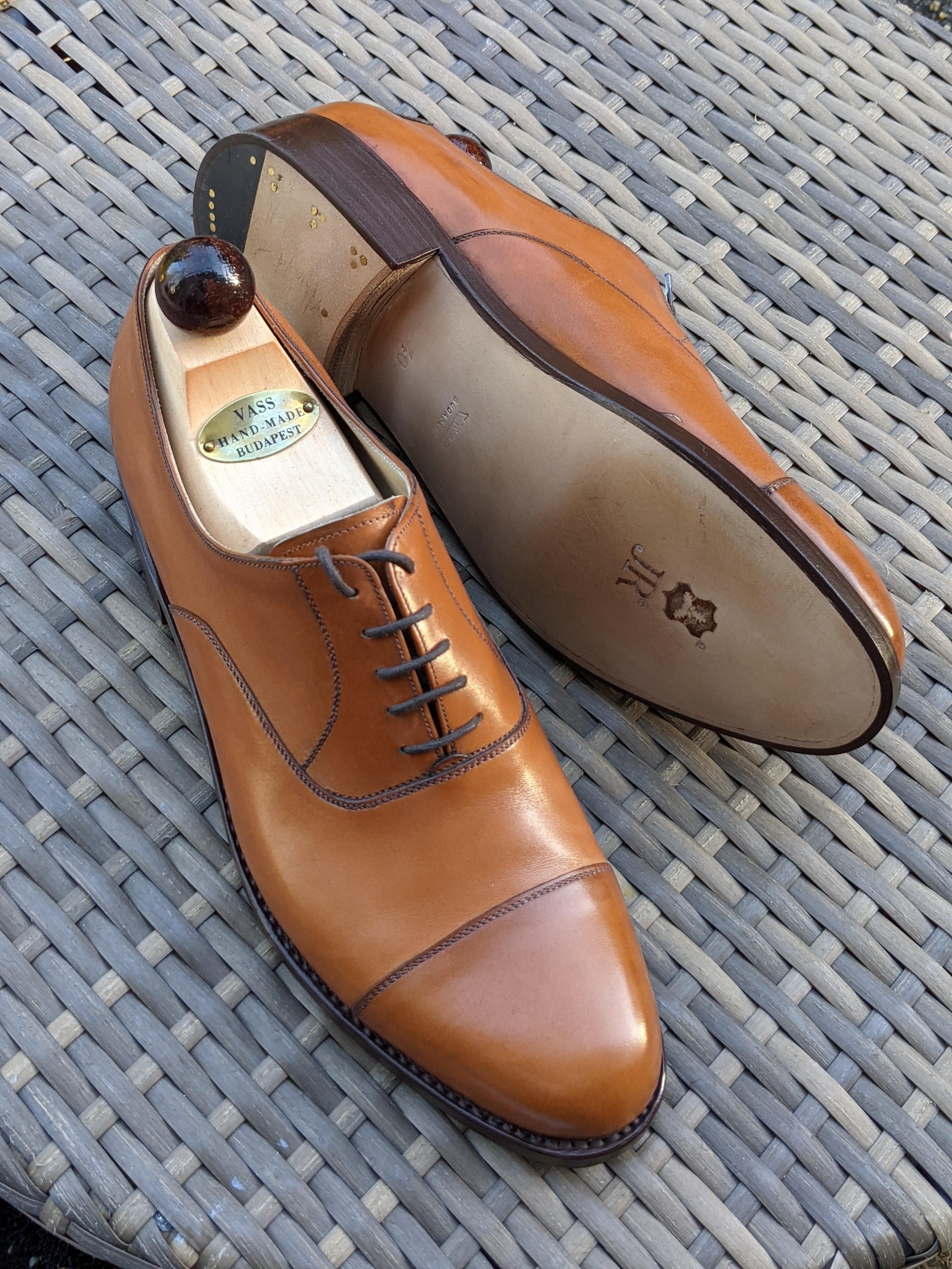 Vass Old English - Cognac Calf, UK 6, Peter last - Ascot Shoes