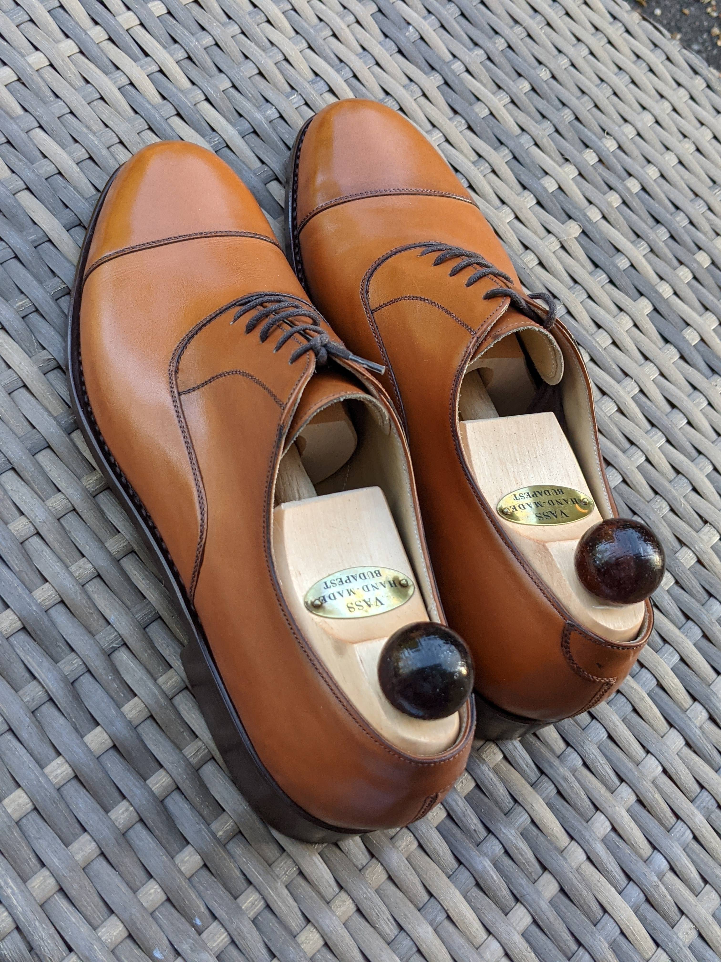 Vass Old English - Cognac Calf, UK 6, Peter last - Ascot Shoes