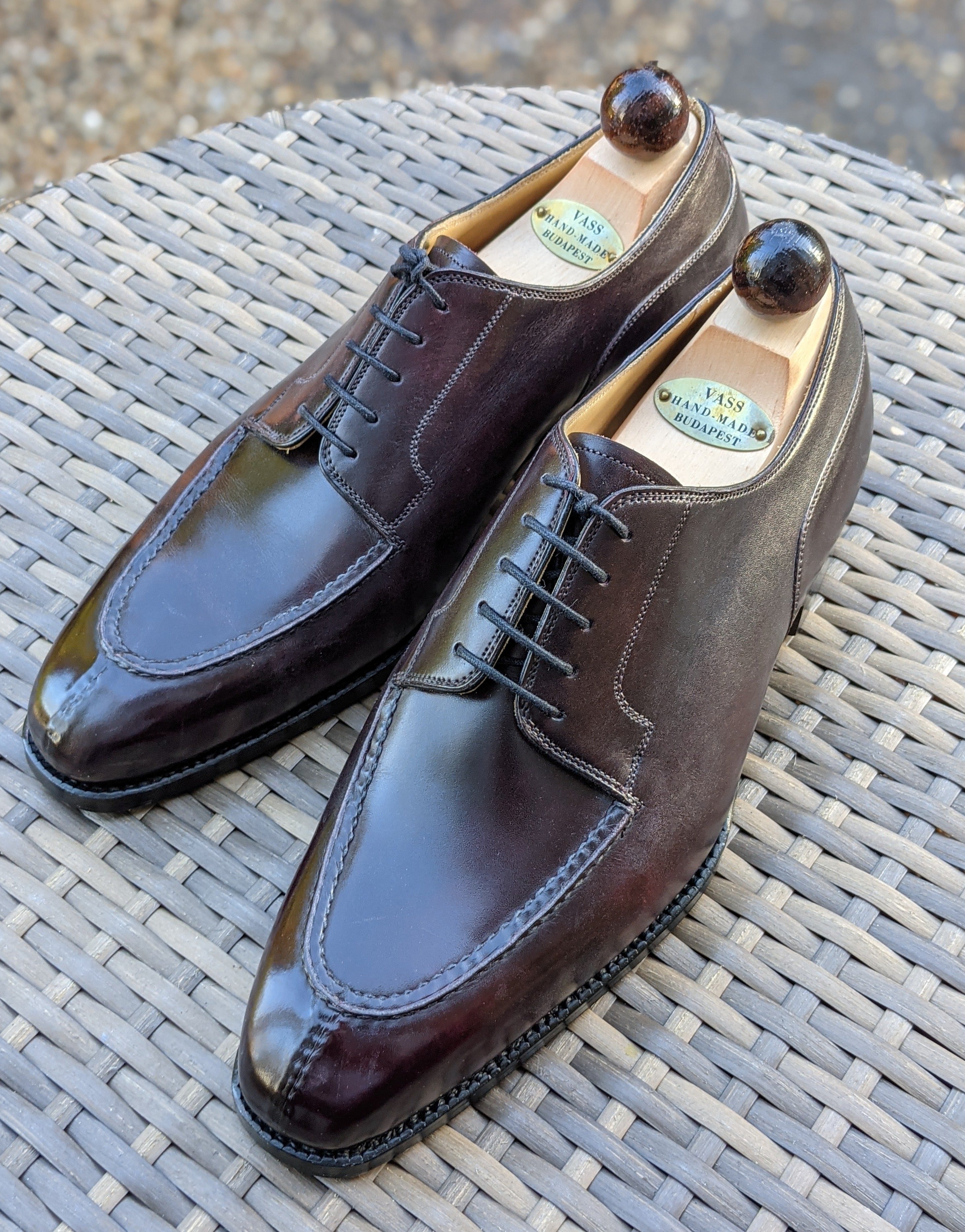 Ascot Kaan - Bordeaux Museum Calf, UK 8, U last - Ascot Shoes