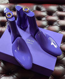 Solid Wood Lasted 3 Piece Boot Tree - Lacquer Purple - Ascot Shoes