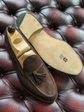Vass Slipper - Brown Suede, UK 10, P2 Last - Ascot Shoes