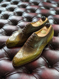 Vass Budapest - Green Patina, UK 7.5, U last - Ascot Shoes
