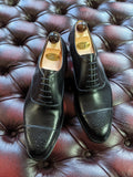 Vass Oxford - Black Calf, UK 11, F last - Ascot Shoes
