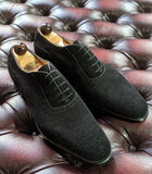 Vass Italian Oxford - Black Suede, UK 8, K last - Ascot Shoes