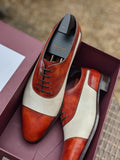 John Lobb - Stafford - Misty & White Calf - UK10.5 - EE fitting - Ascot Shoes