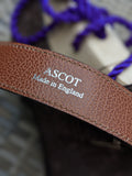 Bespoke Belt - Brown Nubuck Crocodile - Ascot Shoes