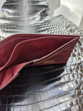 Wallet - Burgundy Alligator - Ascot Shoes