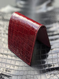 Wallet - Burgundy Alligator - Ascot Shoes