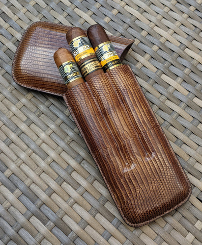 Bespoke Cigar Case - Scotch Iguana