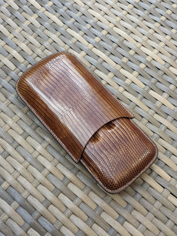 Bespoke Cigar Case - Scotch Iguana