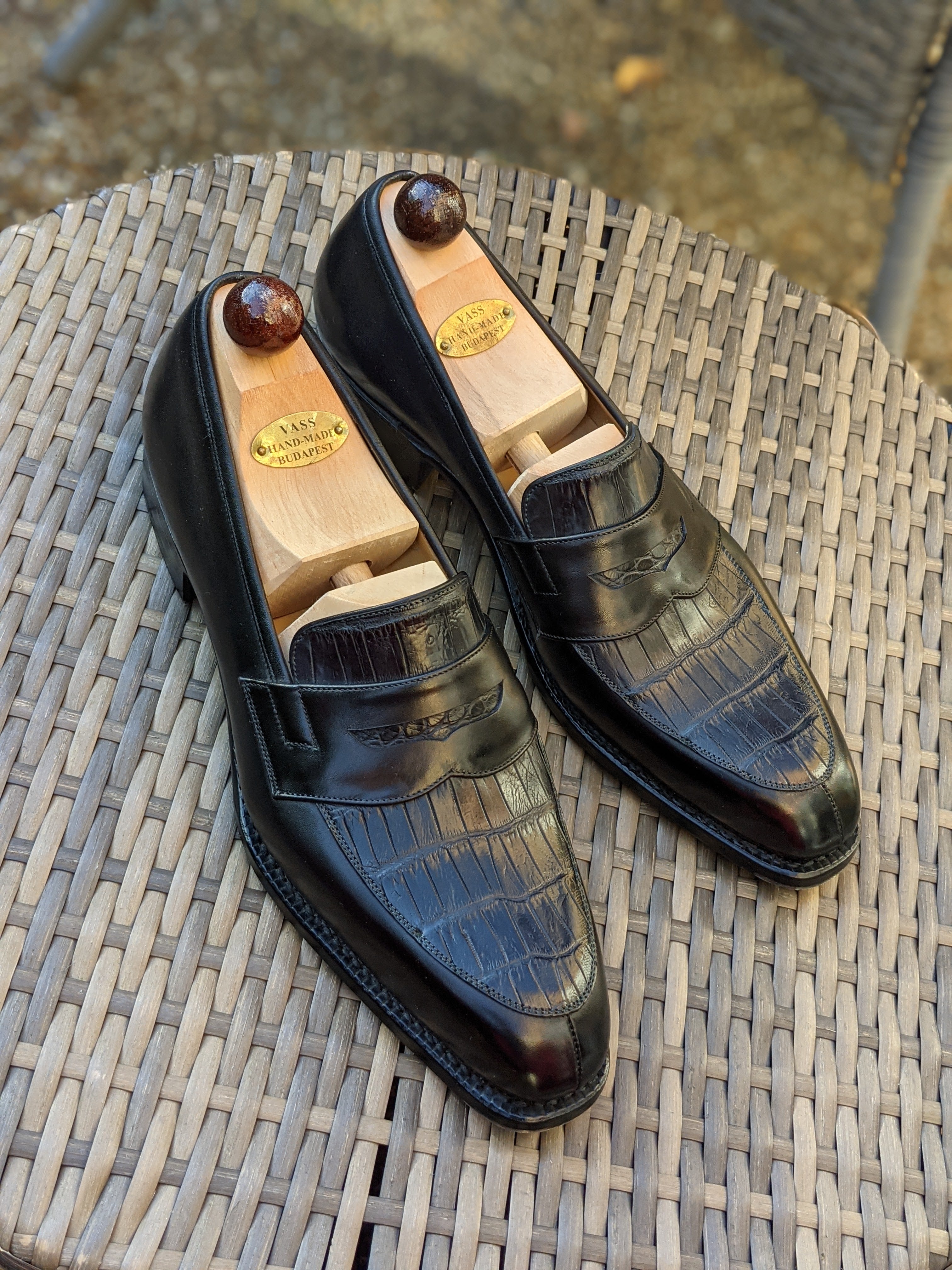 Vass Loafer - Black combination, UK 10, K last - Ascot Shoes