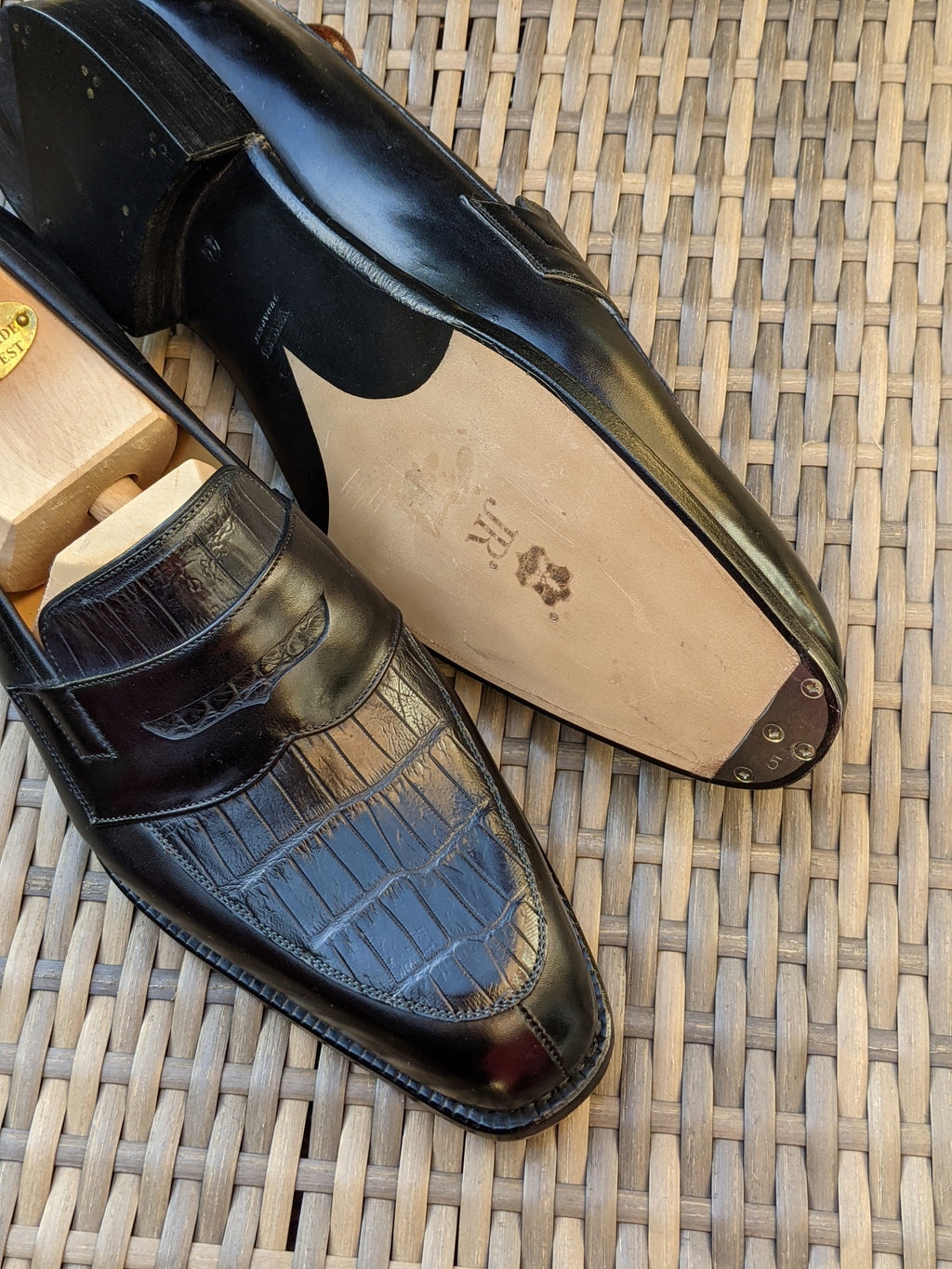 Vass Loafer - Black combination, UK 10, K last - Ascot Shoes