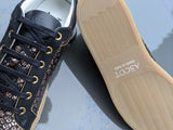 Ascot Sneakers - Gold & Black Python - EU 43/ UK 9/ US 10 - Ascot Shoes