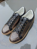 Ascot Sneakers - Gold & Black Python - EU 43/ UK 9/ US 10 - Ascot Shoes