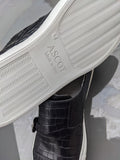Ascot DM Sneakers - Black Alligator - EU 41/ UK 7/ US 8 - Ascot Shoes