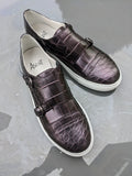 Ascot DM Sneakers - Metallic Purple Alligator - EU 43.5/ UK 9.5/ US 10.5 - Ascot Shoes