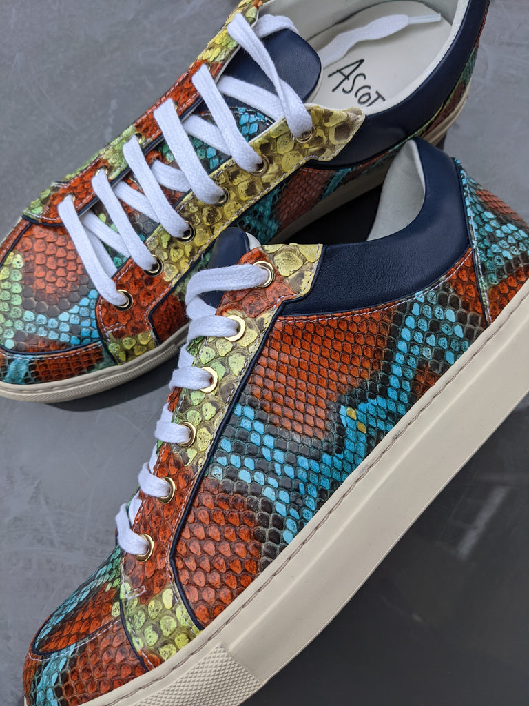 Ascot Sneakers - Rainbow Python - EU 43/ UK 9/ US 10 - Ascot Shoes