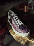 Ascot Sneakers - Purple Metallic Alligator - EU 43.5/ UK 9.5/ US 10.5 - Ascot Shoes