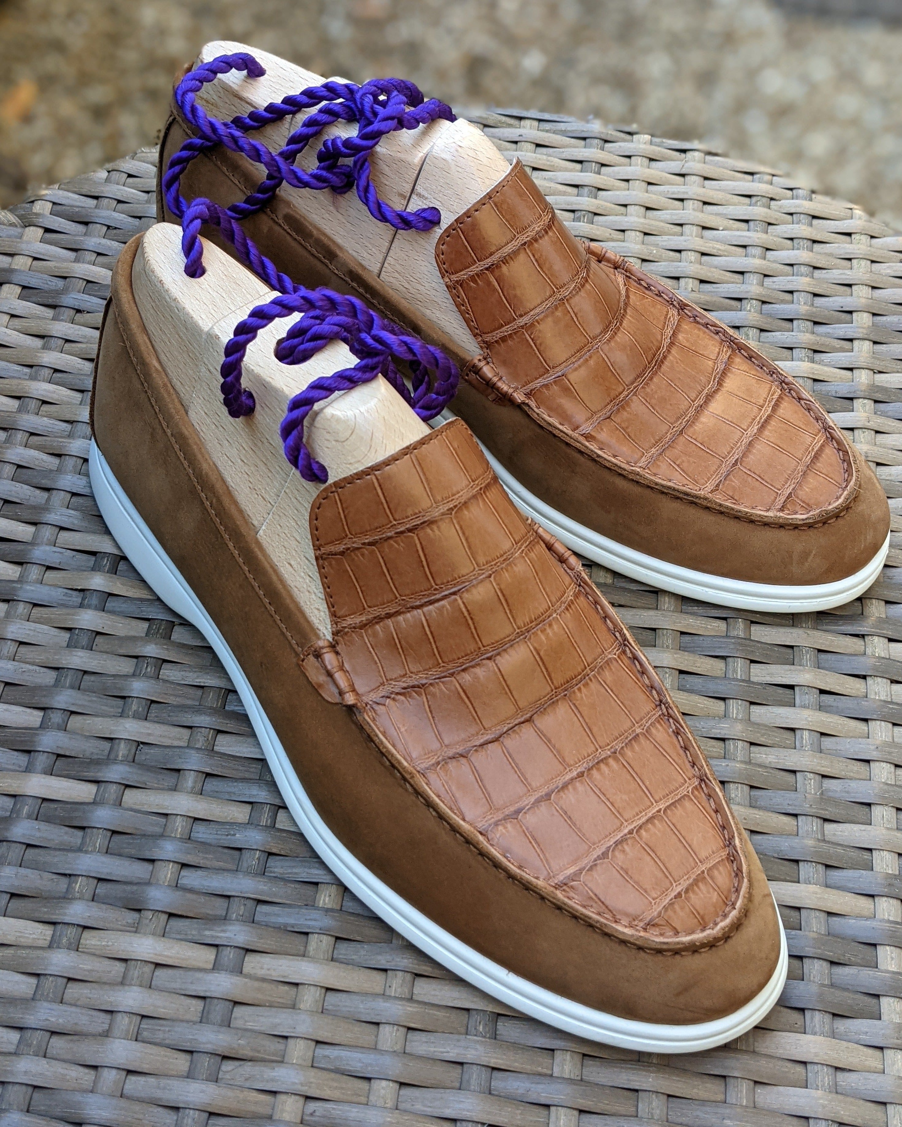 Ascot Cannes - Tan Crocodile - Ascot Shoes