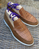 Ascot Cannes - Tan Crocodile - Ascot Shoes