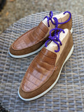 Ascot Cannes - Tan Crocodile - Ascot Shoes