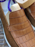 Ascot Cannes - Tan Crocodile - Ascot Shoes