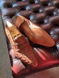 Ascot Sinatra - Cognac Ostrich - Ascot Shoes