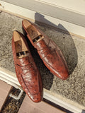 Ascot Sinatra - Cognac Ostrich - Ascot Shoes