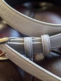 Bespoke Belt - White Nile Crocodile - Ascot Shoes