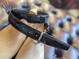 Bespoke Belt - Black Crocodile - Ascot Shoes