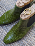 Ascot Chelsea Boots - Emerald Green - Ascot Shoes
