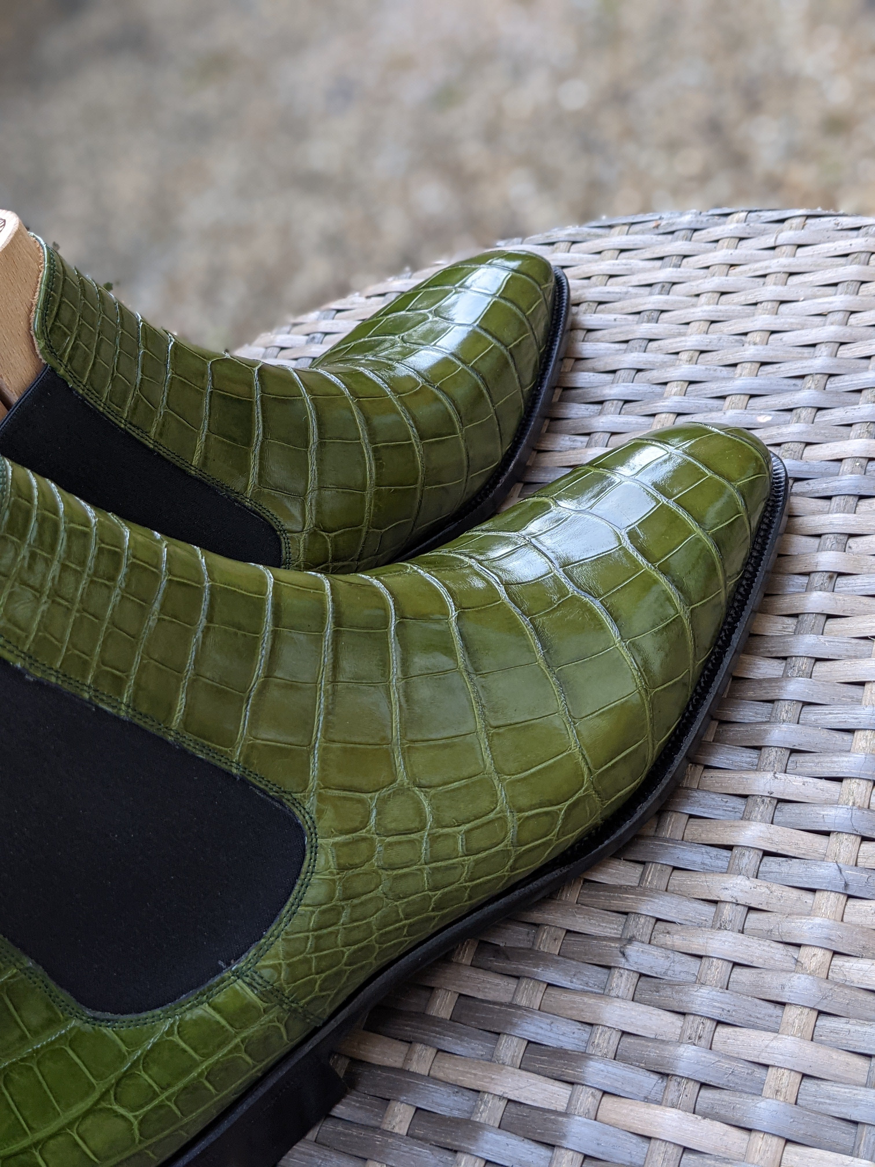 Ascot Chelsea Boots - Emerald Green - Ascot Shoes