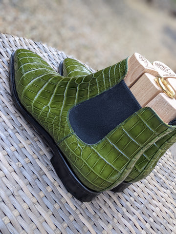 Ascot Chelsea Boots - Emerald Green