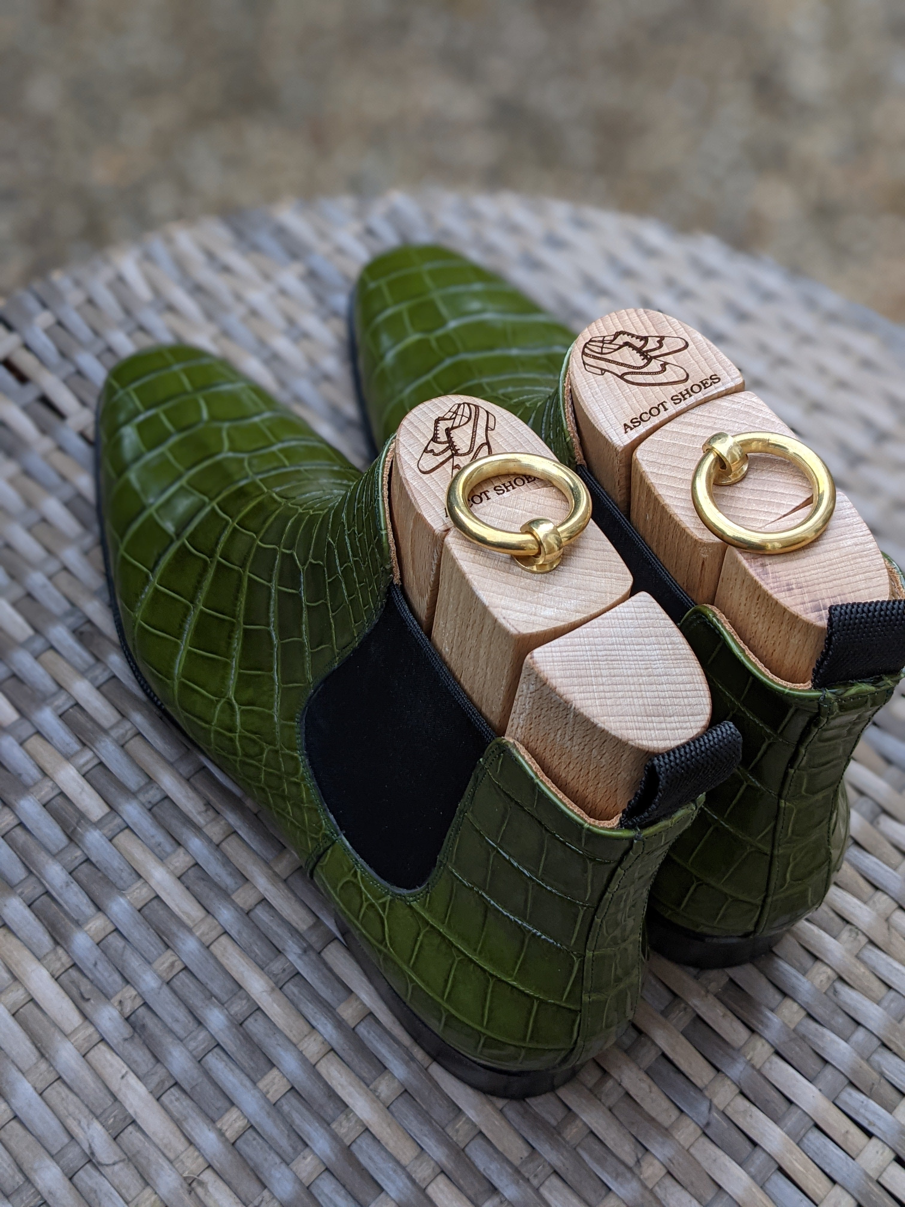 Ascot Chelsea Boots - Emerald Green - Ascot Shoes
