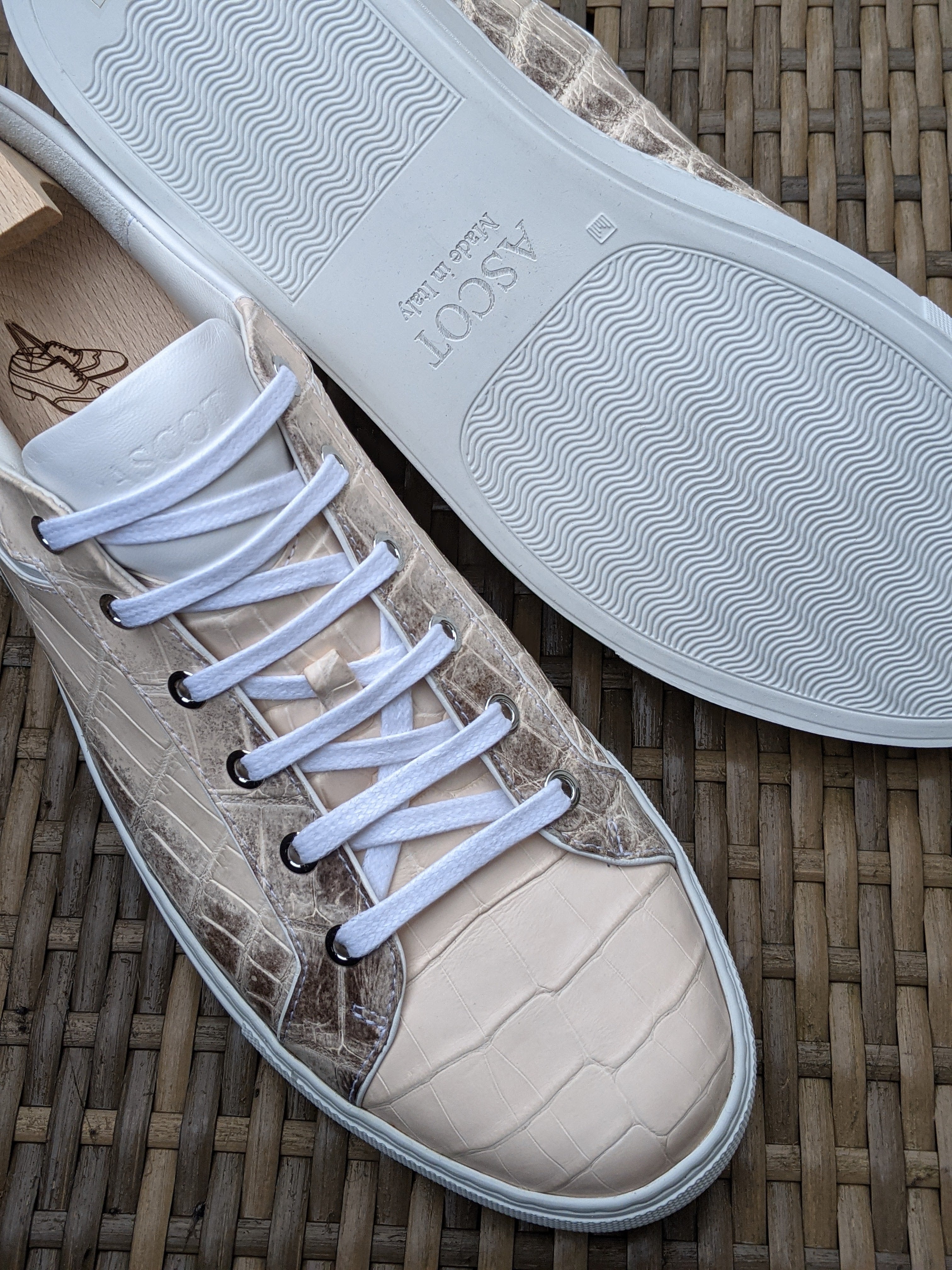 Ascot Sneakers - Himalayan Alligator - Ascot Shoes