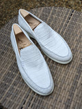 Ascot Cannes - Pure White Crocodile - Ascot Shoes