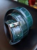 Bespoke Belt - Emerald Green Patina - Ascot Shoes