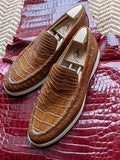 Ascot Cannes - Cognac Crocodile - Ascot Shoes