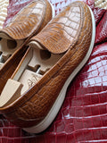 Ascot Cannes - Cognac Crocodile - Ascot Shoes